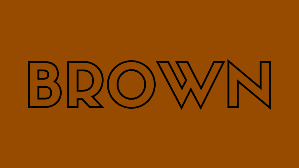 kolory po angielsku: brown